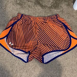 Striped under armour track shorts